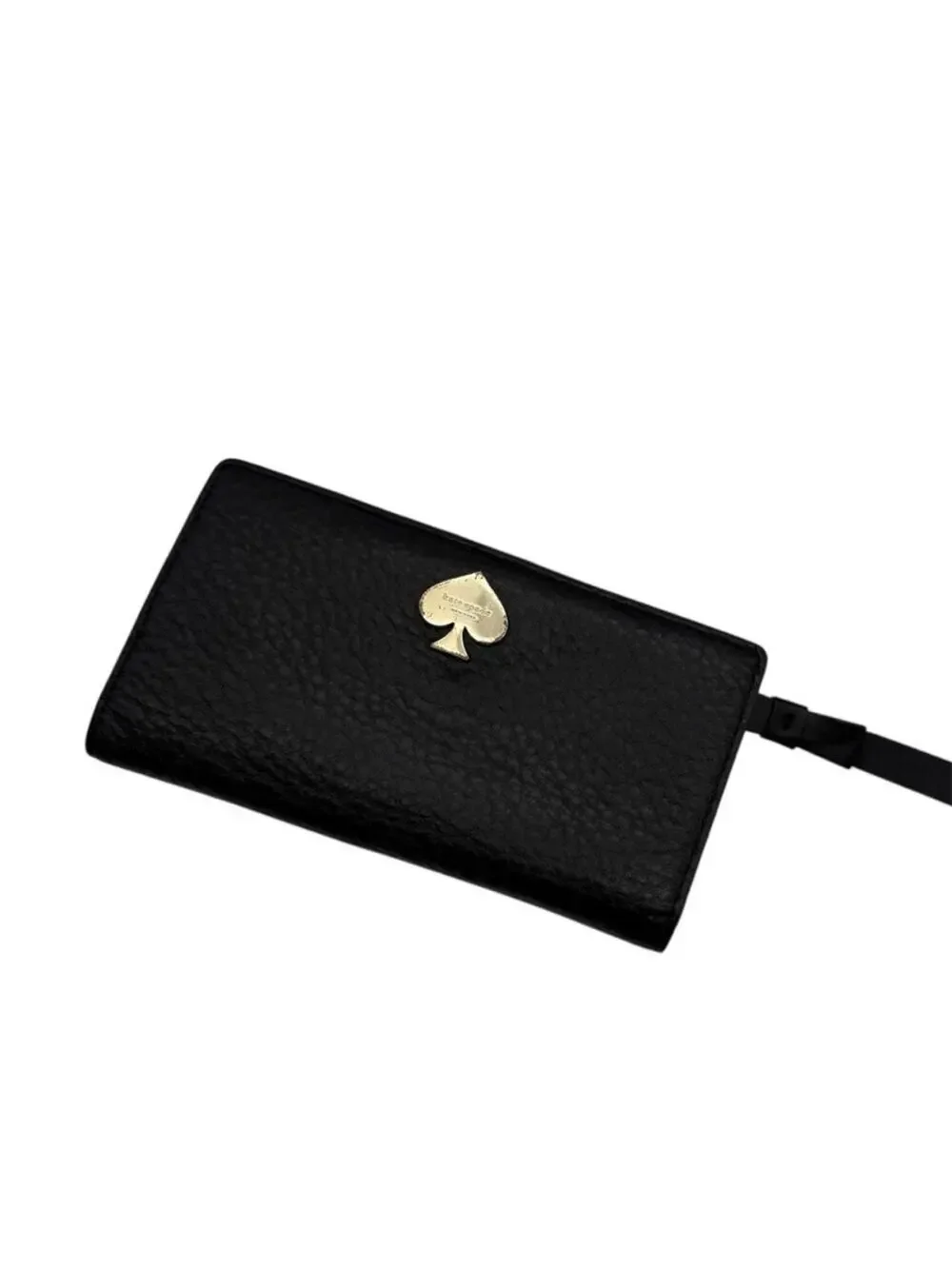 Kate Spade Stacy Leroy Street Wallet Black Pebble Leather WLRU1894